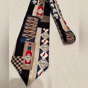 Tabasco silk tie